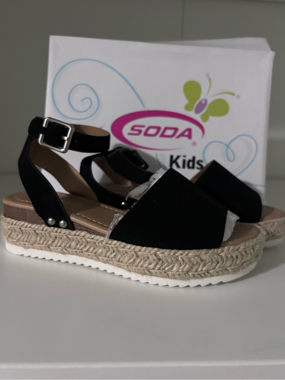 NWT Espadrille Flatform Wedge Open Toe Sandals